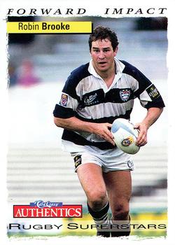 1995 Card Crazy Authentics Rugby Union NPC Superstars #76 Robin Brooke Front